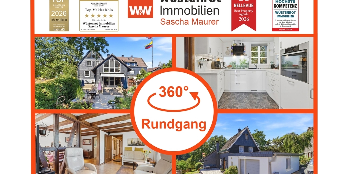 Mit 3D: Naturnah wohnen mit Freiraum – Charaktervolles Einfamilienhaus auf großzügigem Grundstück - Einfamilienhaus Wermelskirchen | Angebot:27350972